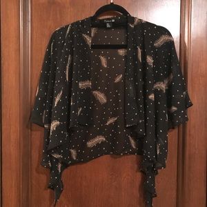 Forever 21 sheer cropped kimono